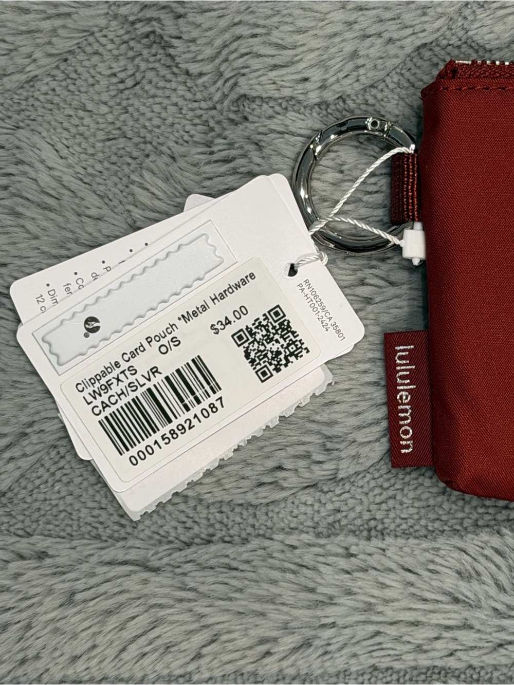 Lululemon Clippable Card Pouch with Metal Hardware | OS | NWT - Picture 2 of 3